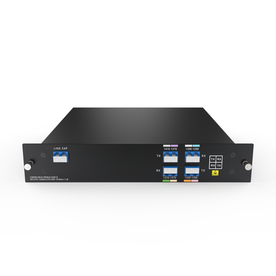 LGX2 Single Fiber 4CH (8 wavelength) CWDM MUX/DEMUX with EXP and Monitor Ports, LC/UPC IL<2.4 (available wavelengths: 1270-1610nm)
