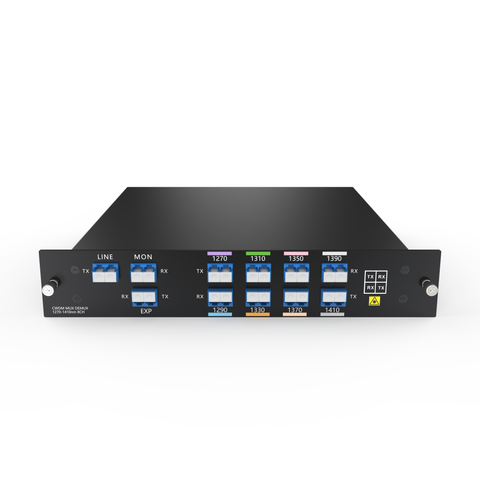 LGX2 Dual Fiber 8CH CWDM MUX/DEMUX with EXP and Monitor Ports, LC/UPC, IL<2.4 (available wavelengths: 1270-1610nm)