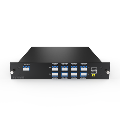 LGX2 Single Fiber 8CH (16 wavelength) DWDM MUX/DEMUX with Monitor and 1310nm EXP Ports, LC/UPC IL<3.5 (Available range: CH21-60)