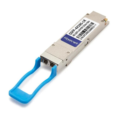 40G 4x10G QSFP PLR4 Transceiver Module, SM, MPO, 10KM DOM