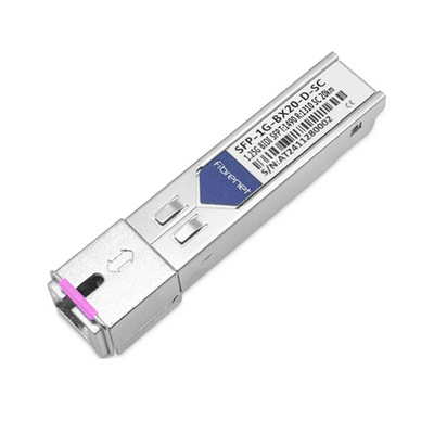 1.25G BIDI SFP, Tx: 1490nm, Rx: 1310nm, SC, 20km, DOM