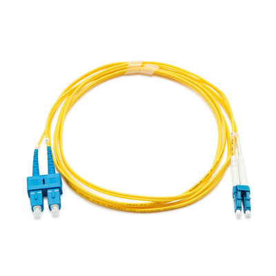 Fibre Optic Singlemode OS2 LC-SC PVC Patch Cable - 1M