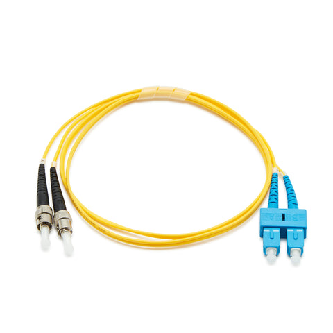 Fibre Optic Singlemode OS2 SC-ST PVC Patch Cable - 1M