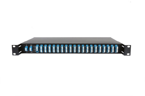 16CH DWDM MUX+DEMUX in 19"Rack, with Monitor Port and 1310nm Upgrading Port