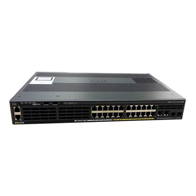 WS-C2960X24PSQL-RF - Cat2960X-24GigE PoE 110W2xSFP+ 2x1GBT, LANBase REMANUFACTURED - WS-C2960X-24PSQ-L